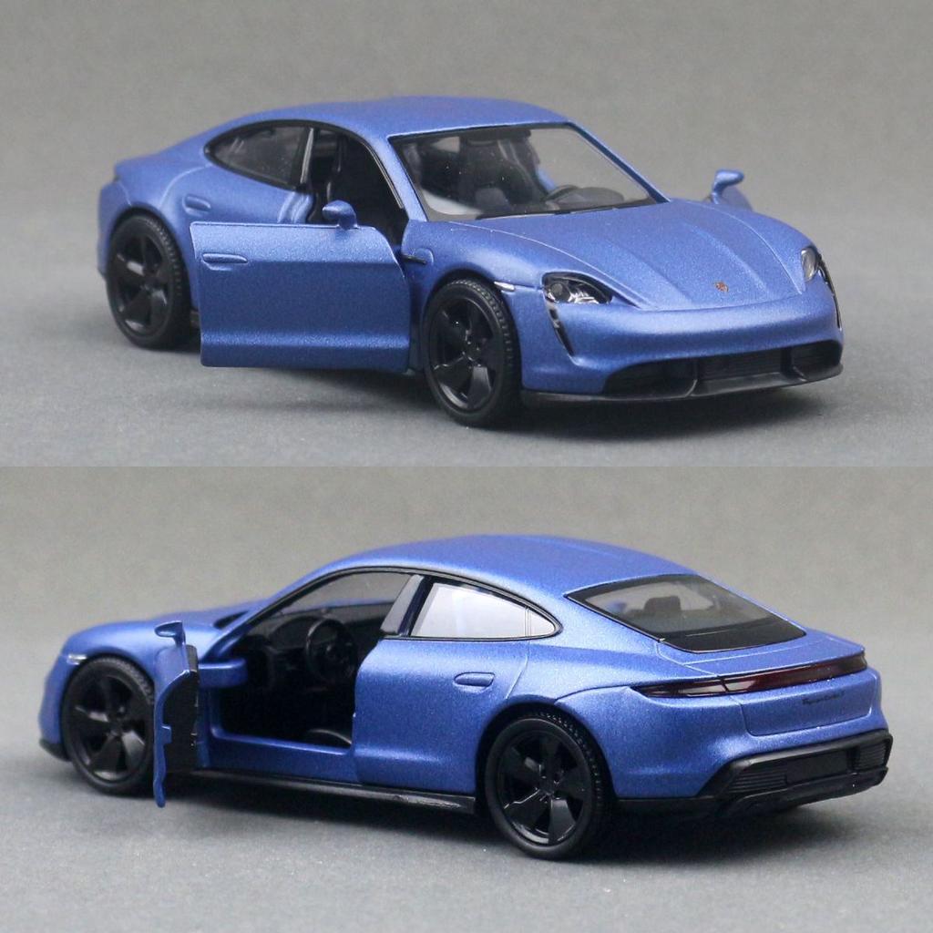 AABKO1 1:36 Porsche Taycan Суперкар Сплав Автомобиль Литье под давлением и Игрушечные транспортные средства Модель автомобиля Миниатюрная масштабная модель автомобиля Для детей