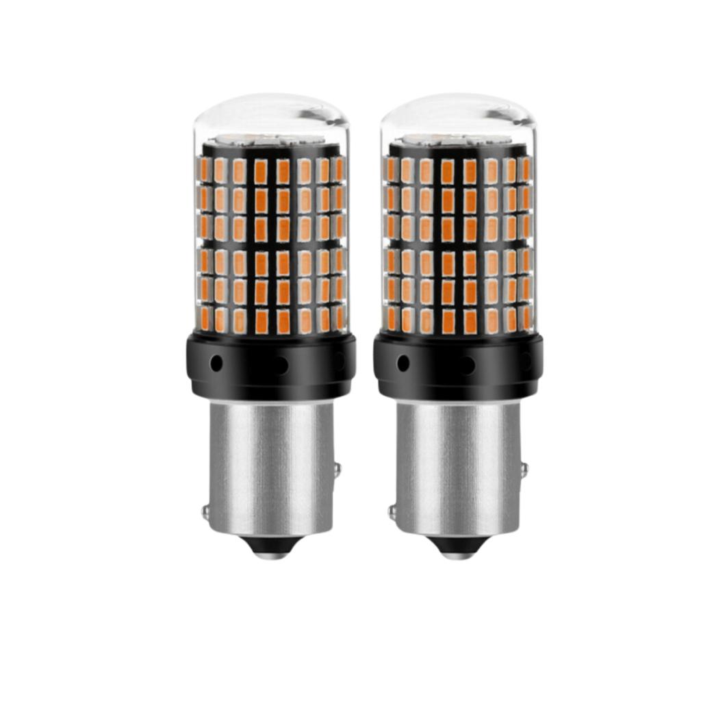 P21/BAY15D 1157 LED Tail/Brake Light Bulb, 144SMD, 12V, Dual-Function, 15° Offset Pin, Amber/White/Red, Fits Toyota, Honda, Ford, Chevrolet