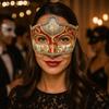 Пластиковые маски на Хэллоуин Вечеринка Косплей Реквизит Венецианская маска Креативная маска с блестками Женские