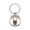 Boxer, German Boxer I - Geometric Keychain with a Photo and the Inscription
