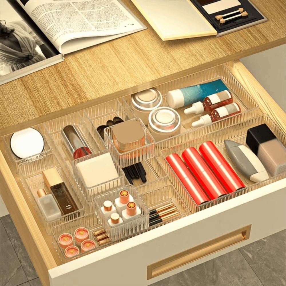 Transparent Makeup Storage Box Makeup Organize Cosmetic Organizer Desktop