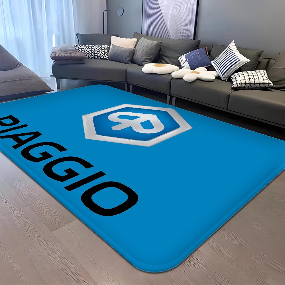 P-piaggio Logo Hallway Carpet Rectangle Anti-slip Home Soft Badmat Front Door Indoor Outdoor Mat Doormat Area Rug