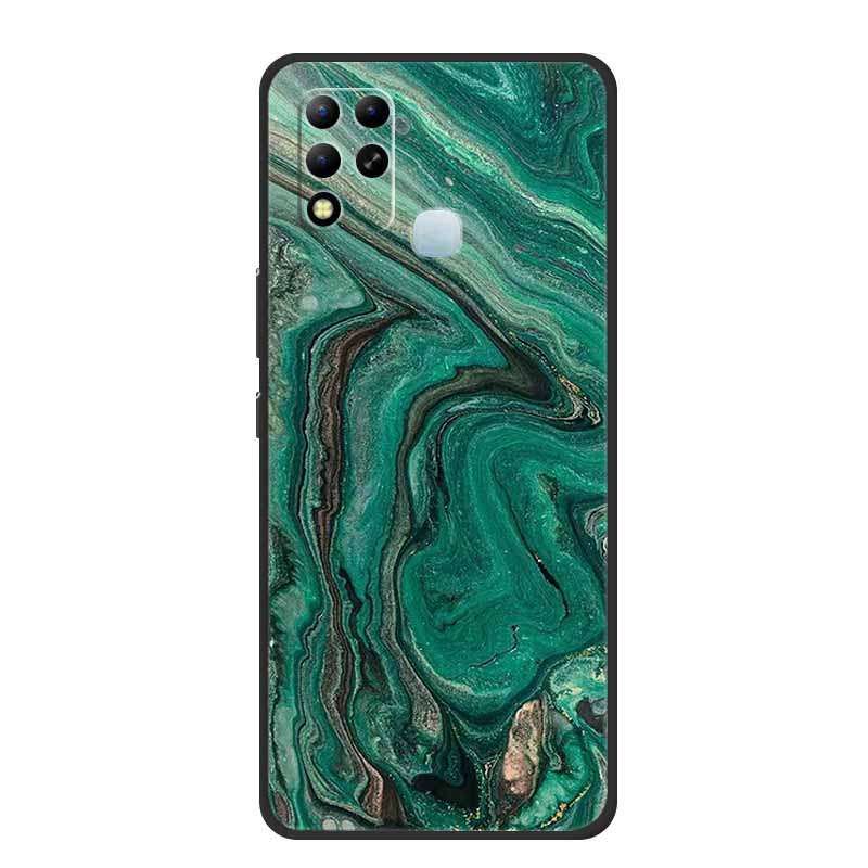 For Infinix Hot 11 G37 4G Case Marble Soft TPU Silicone Back Cover for Infinix Hot11 G37 X689F G 37 Protective Fundas Paras Etui