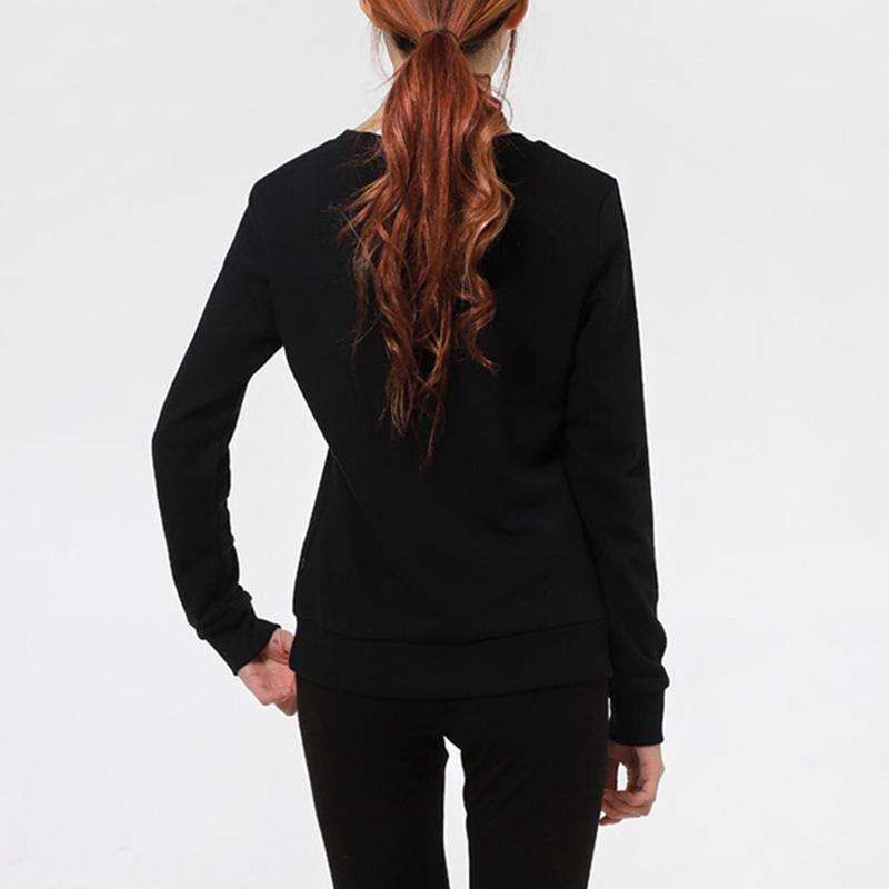 Puma Спортивный повседневный толстовка с логотипом и фольгированным принтом, круглый вырез, женская толстовка, черный цвет 845593-01