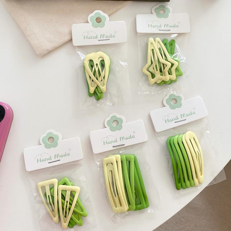 Милые заколки ярких цветов с геометрическим рисунком для девочек, заколки для волос, модные заколки для волос BB, заколки, женские головные уборы, детские аксессуары для волос