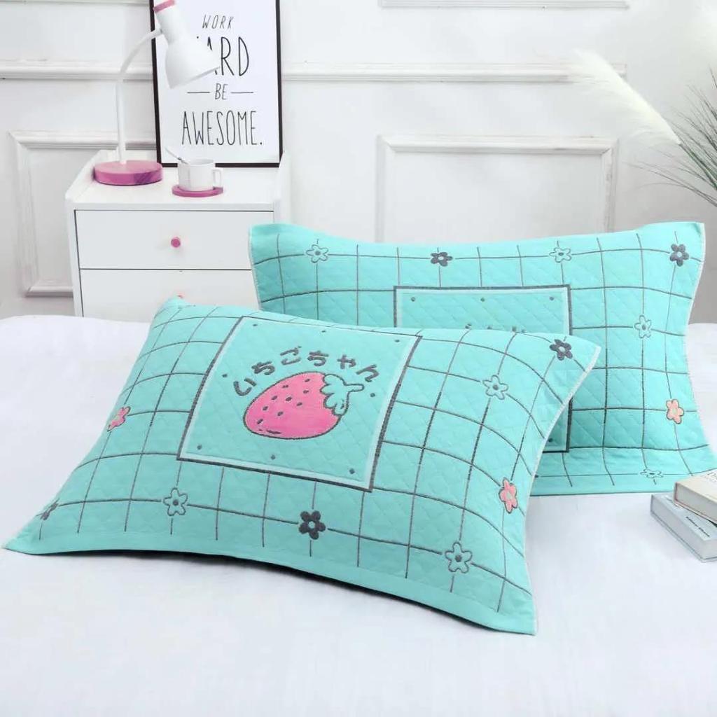 Pure Cotton Pillowcases for Couples Thickened High-end Pillowcases