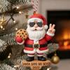 2D Santa Says Six Seven Acrylic Christmas Ornaments Fun Decorations