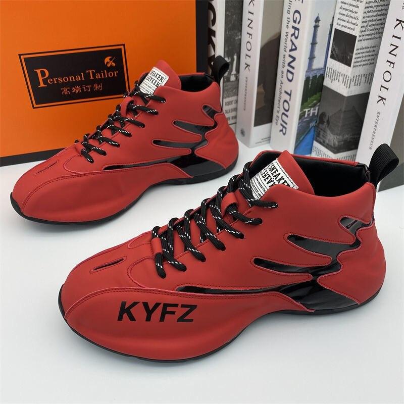 Новые модные мужские зимние высокие утепленные нескользящие кроссовки на платформе с высоким берцем, мужские вулканизированные повседневные спортивные туфли для тенниса, баскетбола