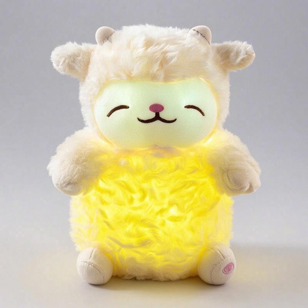 Colorful Led Luminous Sheep Plush Toy With Soft Pp Cotton For Children And Gift Giving
