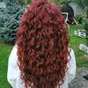 Свободные наращивание волос с глубокими волнами Яркие цвета Мягкая удобная высокотемпературная проволока Русский парик Ежедневное использование