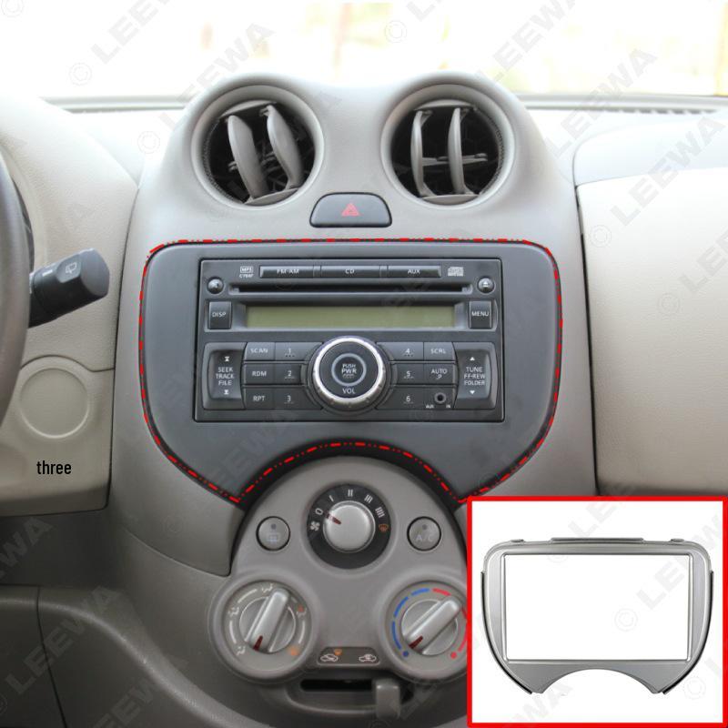 Nissan March/Renault Pulse Двухдиновая автомобильная аудио рамка-лицевая панель