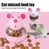 Cat Treat Dispenser Toy Large Capacity Transparent Design Mouse Shape Cat Interactive Toy Food Dispenser Treat Toy