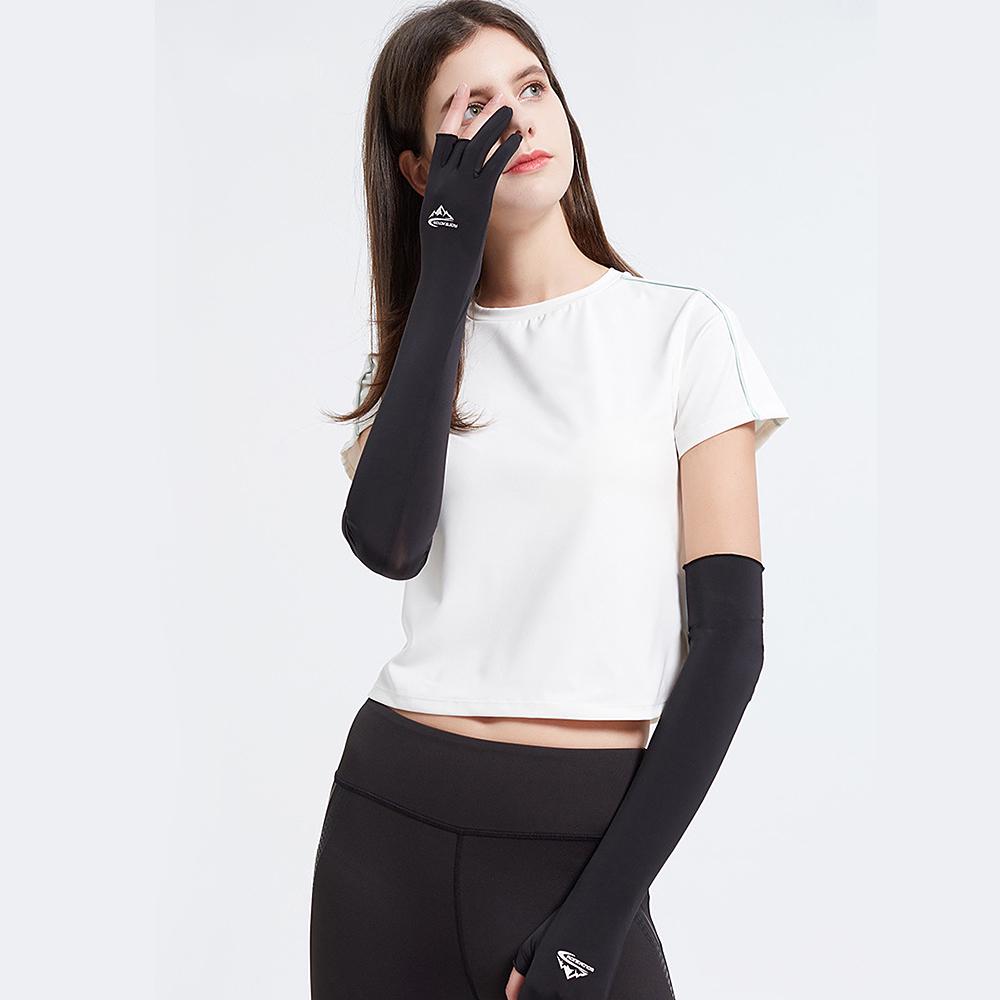 Cooling Arm Sleeves with Ergonomic Fingers Men Women UV Sun Protection Long Arms Sleeves Cover for