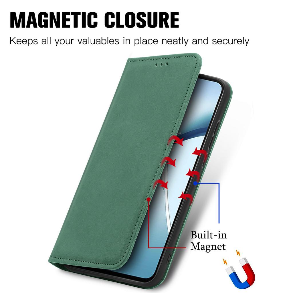 For Motorola Moto G86 Power 5G Leather Case with Card Holder Magnetic Absorption Phone Cover