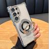 Чехол для мобильного телефона Samsung A G с гальваническим покрытием, магнитным креплением-присоской, A-образными усиленными углами, прозрачный, A набор с продвинутым дизайном