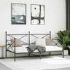 VidaXL Daybed Without Mattress Black 100x200 Cm Steel, Sofa Bed, Comfortable Sofa Bed, Daybed with Mattress, Bed 4104670