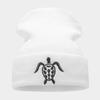 New autumn and winter personalized turtle embroidered knitted hat men's and women's fashion trend cold hat outdoor warm wool hat