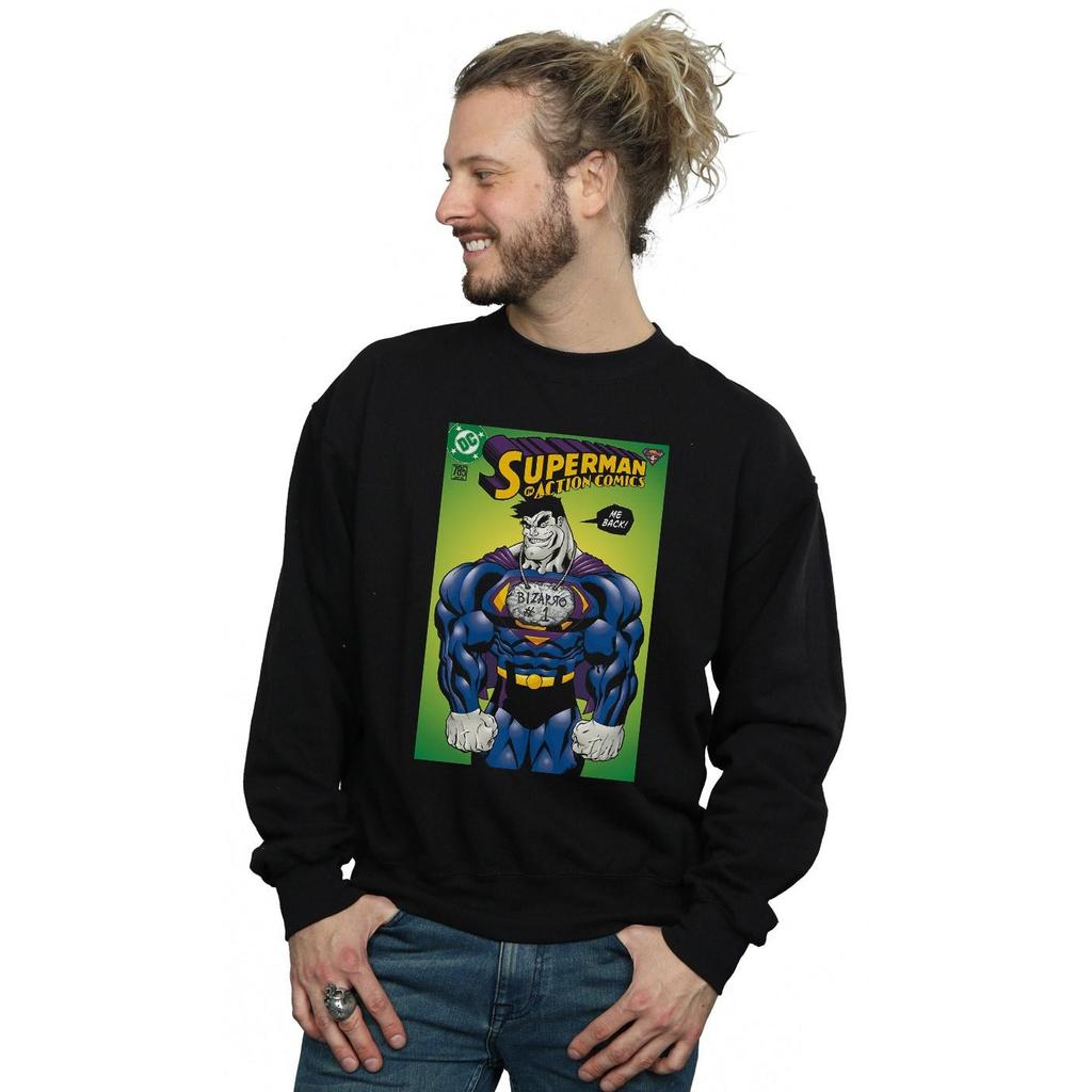 DC Comics Mens Superman Bizarro Action Comics 785 Cover Sweatshirt