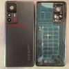 Новинка для XM Mi 12T Pro, задняя крышка из закаленного стекла, запасные части для Mi12T, задняя крышка батарейного отсека, дверной корпус + рамка камеры