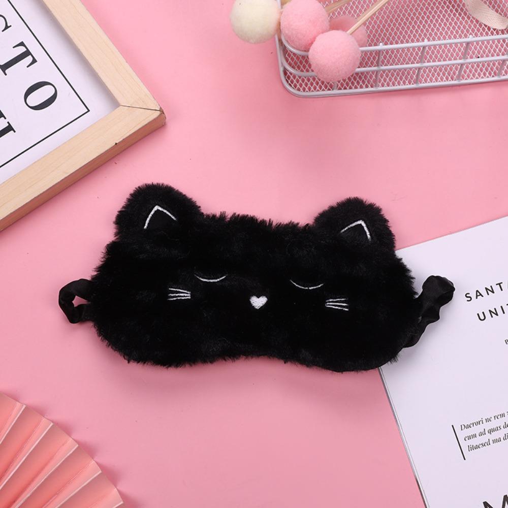 Ночная плюшевая маска для сна, повязка на глаза, расслабляющая повязка на глаз для женщин