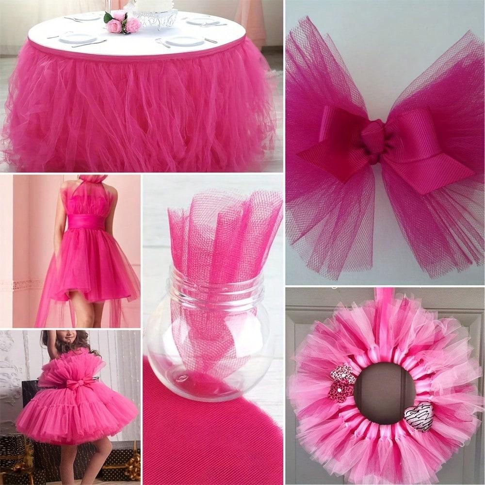 1 шт. Рулоны тюлевой ткани 15 см/6 дюймов на 100 ярдов (300 футов) Тканевая катушка из тюля Лента для самостоятельного изготовления изумрудно-зеленого банта-пачки на день рождения