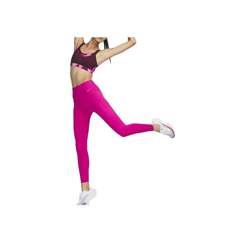 Nike Go Unleashed Series Solid High-Waisted Slim Fit Casual Short Sports Брюки женские брюки Raspberry-Red FB8849-624