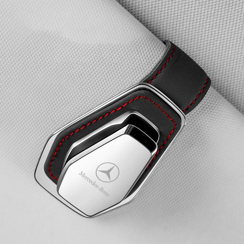 VCJ1 Car Glasses Sun Visor Box Auto Sunglasses Clip Card For Mercedes Benz W203 W206 W220 W205 W211 W212 W201 W210 AMG