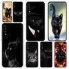 Чехол для телефона с черным кошачьим взглядом для Samsung Galaxy A52 A14 A50 A70 A30 A40 A20S A20E A02S A12 A22 A34 A42 A32 5G A54 A04s