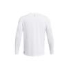 Under Armour Solid Logo Crew Neck Casual Long Sleeve T-Shirt Men Tops White 1382584-100