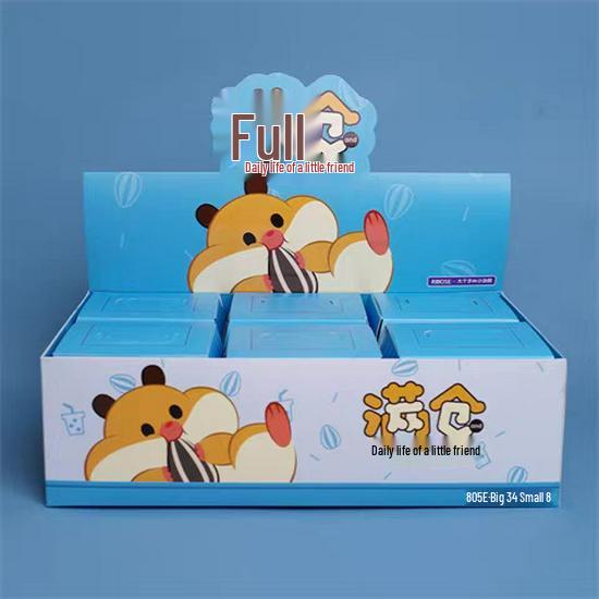 Модная игровая фигурка-брелок RIBOSE, слепой бокс, пушистый плюшевый хомяк