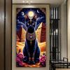 Пирамида Черная Кошка Большой Размер Алмазная Живопись Животные DIY Полный Квадратный Круглый Алмаз Стразы Вышивка Мозаика Крестик Наборы Настенный Декор