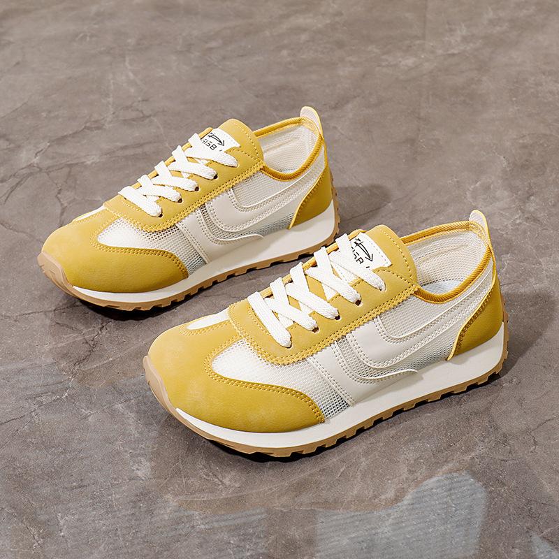 Корейская сетчатая удобная дышащая легкая роскошная мода - летние новые дышащие повседневные женские кроссовки 2025 года