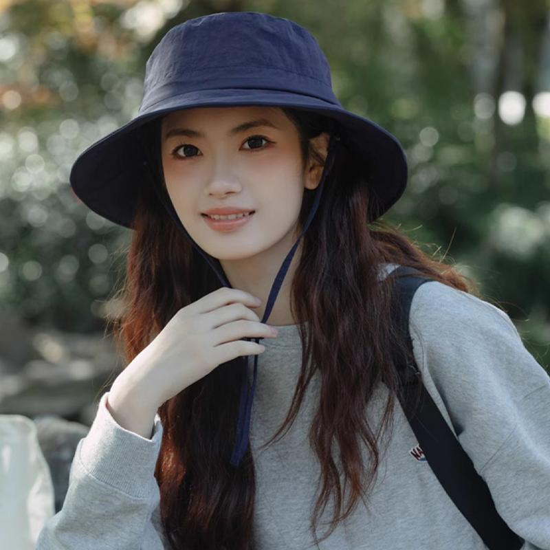 2025 шляпа женская летняя защита от ультрафиолета защита от солнца альпинизм быстросохнущая шляпа рыбака ветрозащитная веревка шляпа от солнца