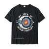 Archery Is My Idea Of Group Therapy T Shirts Comfortable Cute Cotton Tops Tees Print For Men