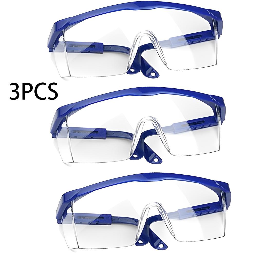 3 шт. защитные очки для работы с защитой от брызг, защитные очки для глаз, лабораторные очки, защитные промышленные ветрозащитные очки, пылезащитные очки, велосипедные очки