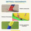 Adjustable Garden Swing for Children with Backrest and Barrier, in Steel and PP, 128x155x157 cm, Green