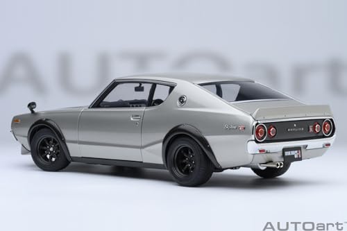 AUTOart 1/18 Nissan Skyline 2000GT-R (KPGC110) Tuned Version Silver Finished Product 77466