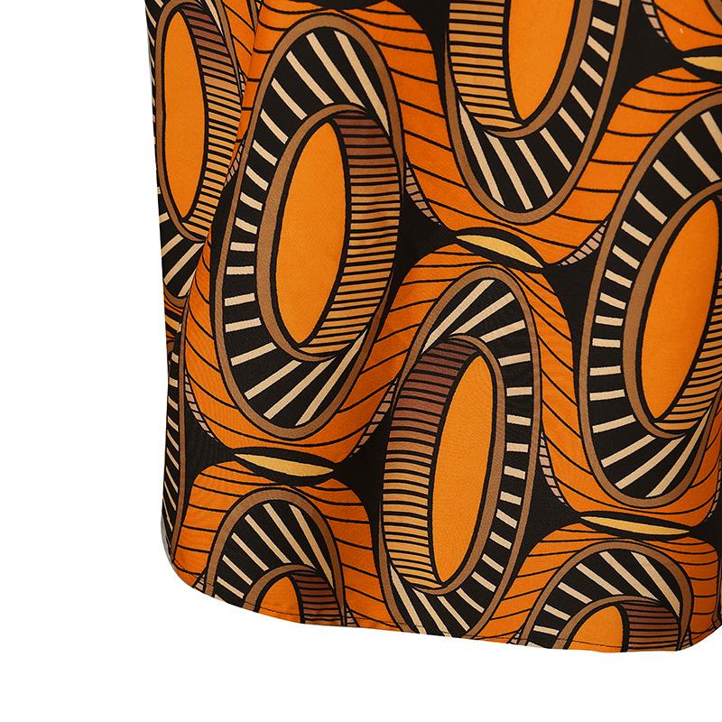 Женские платья больших размеров с V-образным вырезом и длинным рукавом с принтом