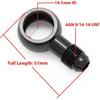 Black Aluminum Fuel Banjo fitting - M18 18.5mm ID Banjo hole to 6AN 9/16"x18 UNF Male Flare Adapter, Designed for Bosch 044 Fuel Pump