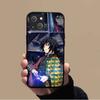 KK-10 Demon Slayer Soft Black Case for iPhone XR 14 15 11 12 13 6 7 8 X XS Pro Max Samsung S22 S23 S21 S24 FE Ultra S8 Plus