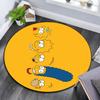 The Simpsons Art pattern round rug,Carpet Rug for Living Room Bedroom Playroom ,Non-slip Floor Mat,Holiday Gifts and Birthday Gifts.