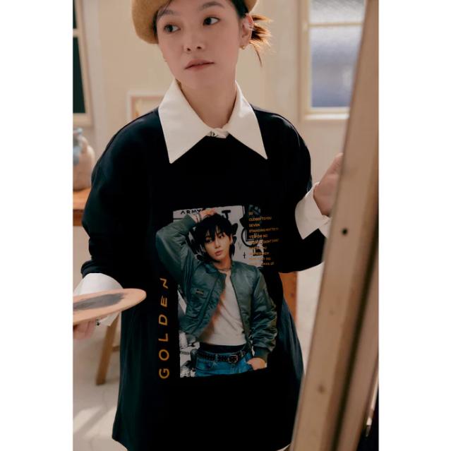 Футболка Jungkook GOLDEN L/S купить недорого — выгодные цены