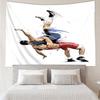 wrestling Print Tapestry, Backdrop, Easy Setup, Ideal for Bedroom, Office & Living Room, with Aesthetic Wall Hanging Decor.