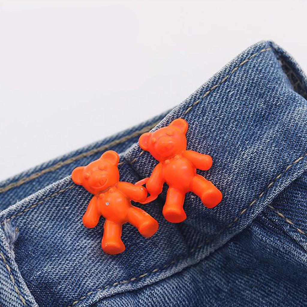 Брюки «Медведь» Пряжка на талии Регулируемые булавки на джинсовых пуговицах Съемный пояс Затягивающий пояс Зажимы для брюк Джинсовые пуговицы не требуют шитья