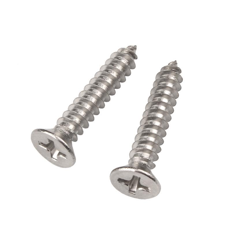 Yigu 304 Stainless Steel Phillips Flat Head Self-Tapping Screws M1-M2.5