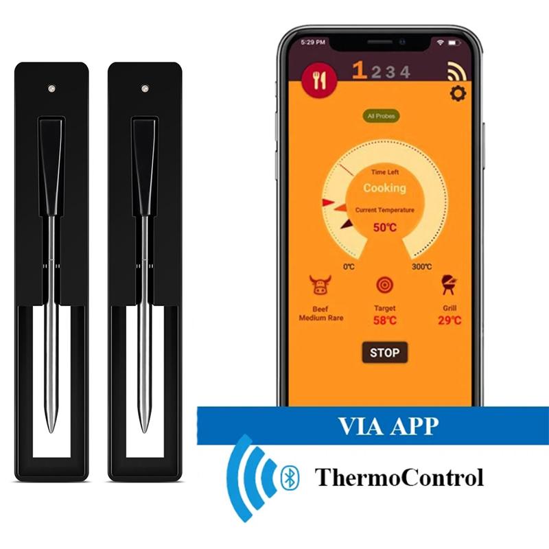 New Wireless Meat Food Thermometer for Oven Grill BBQ Smoker Kitchen Smart Digital Bluetooth Barbecue Thermometer Temperature