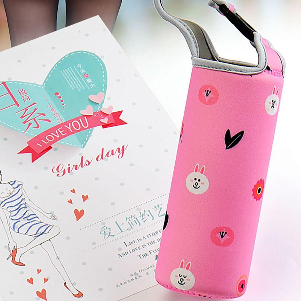 Portable Water Bottle Cover With Straps Cup Sleeve Drinkware Accessories Vacuum Cup Sleeve  Camping