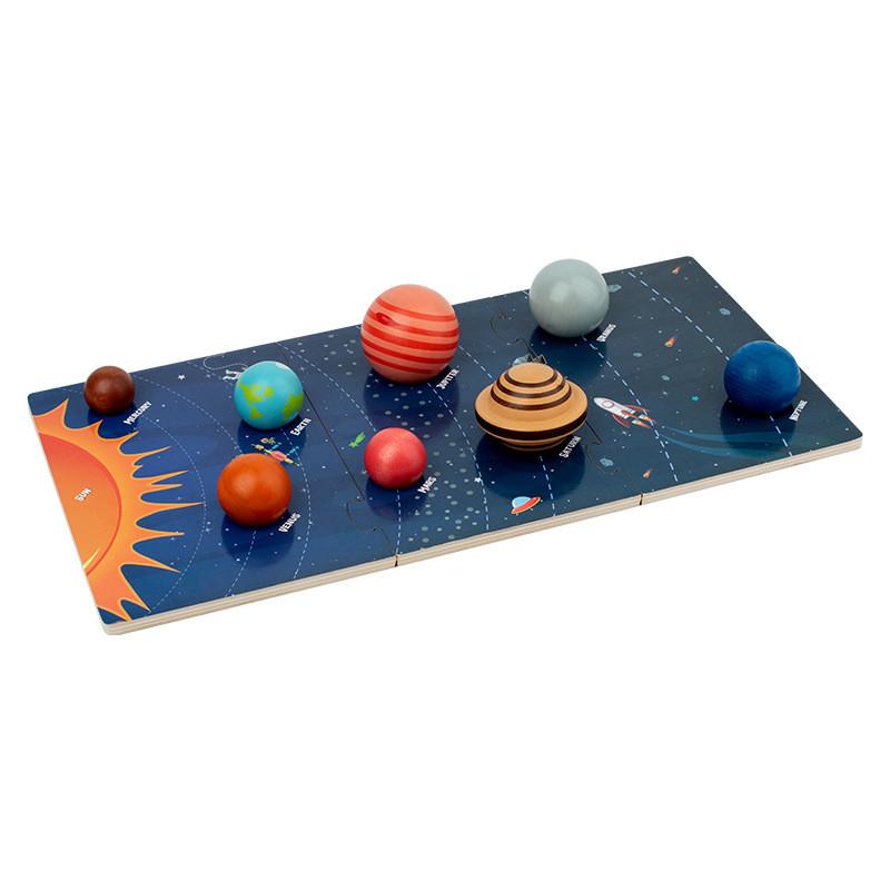 Монтессори Планета Земля Деревянная Головоломка Обучающая Игрушка Для Раннего Развития