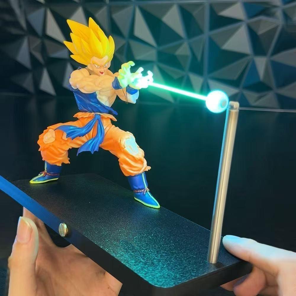 DRAGON BALL Son Goku Kamehameha night lamp desktop decoration model night anime surrounding children's toys birthday gift