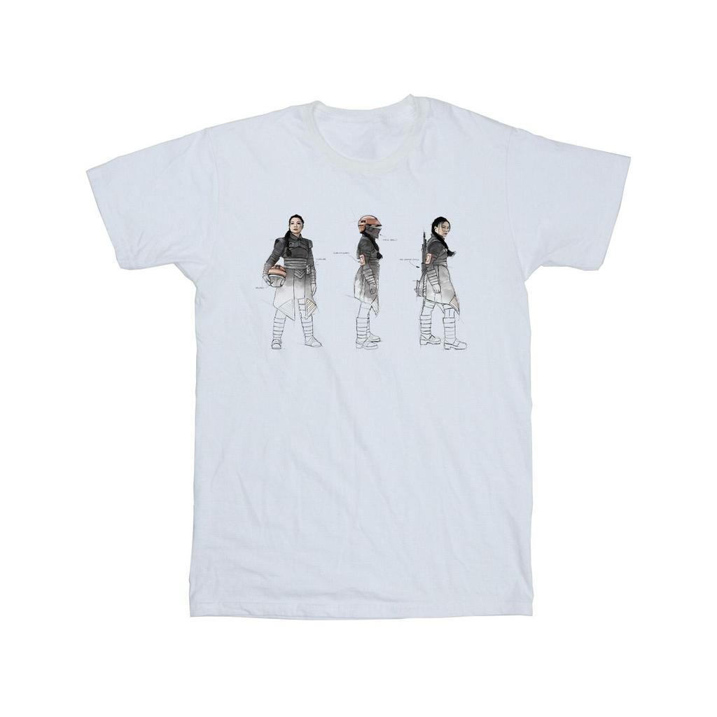 Star Wars Mens The Book Of Boba Fett Fennec Painted Concept T-Shirt